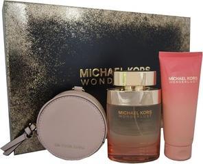 Michael Kors Wonderlust Eau de Parfum 100ml Body Lotion 100ml and Round Purse (Eau de Parfum, 100 ml)