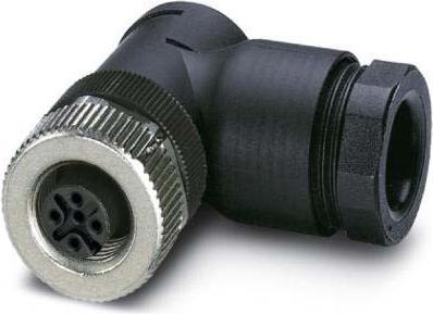 Actual product image Phoenix Contact 1408993 Sensor/actuator connector, unassembled M12 socket, angled Number of poles: 5 1 pc.