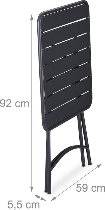 Actual product image Relaxdays Foldable table (59 cm)