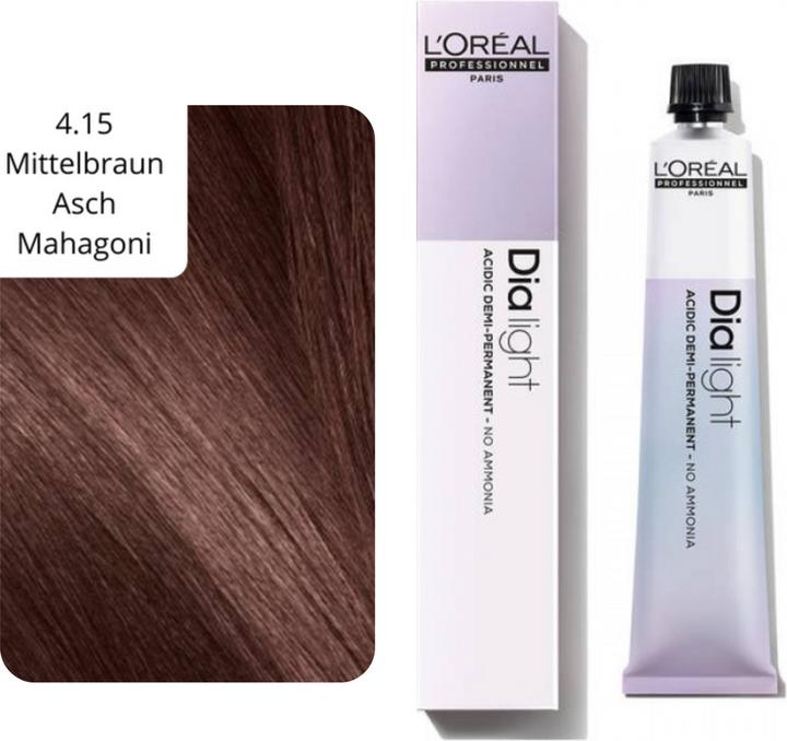 Actual product image L'Oréal Professionnel Dialight (4.15 medium brown ash mahogany)