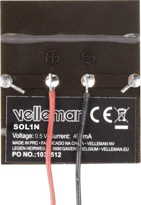 Actual product image Velleman SOL1N Polycrystalline Solar Mo (0.01 kg)