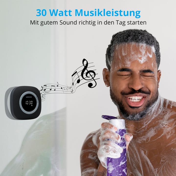 Actual product image Medion P66096 Shower Radio (FM, Bluetooth)