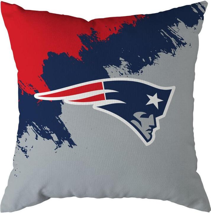 Great Branding Cuscino decorativo "Brush" dei New England Patriots (50 x 50 cm)