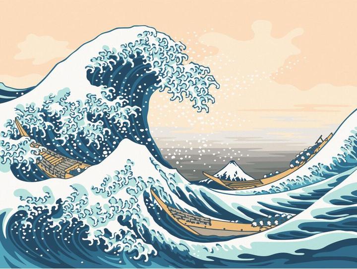 Image du produit Ravensburger Peinture par numéros La Grande Vague (Hokusai)