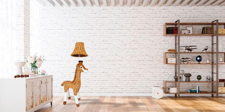 Immagine prodotto Happy Lamps Raffi la giraffa, lampada da terra a LED, fatta a mano (450 lm)