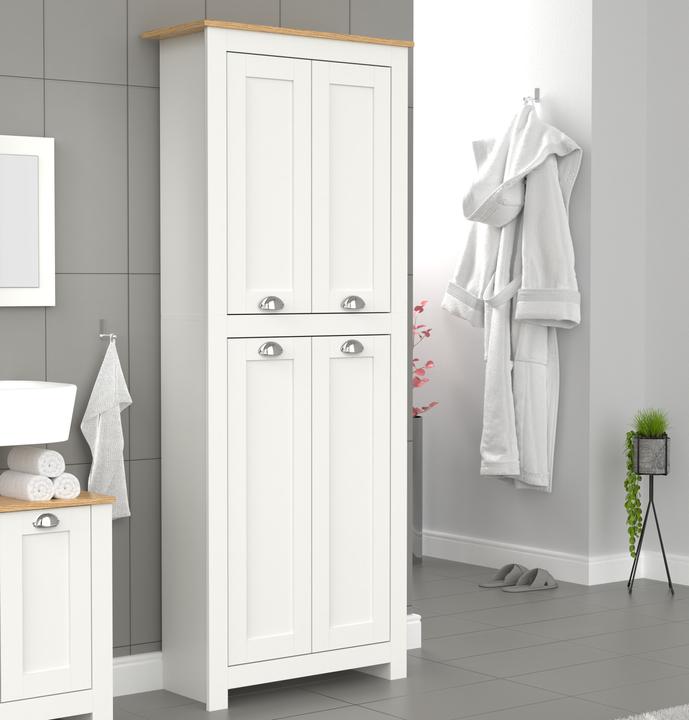 Produktbild VCM Holz Badmöbel Diele Bad Schrank Balusa