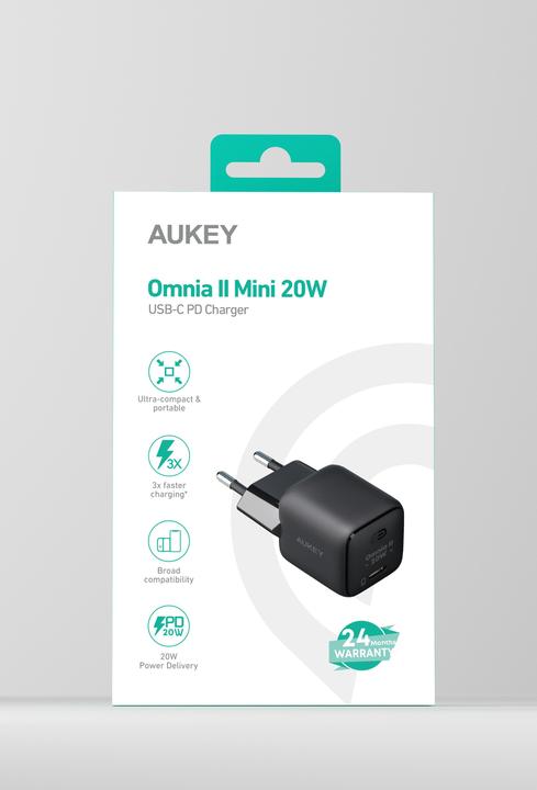 Immagine prodotto Aukey MINIMA - Caricabatterie da parete (20 W)