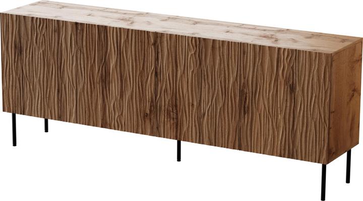 Image du produit Cama JUNGLE Commode 190x40.5x74.5 chêne wotan + pieds noirs (190 x 42 x 74.5 cm)
