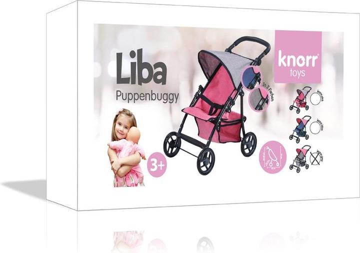 Produktbild Knorrtoys Puppenbuggy Liba - jeans grey