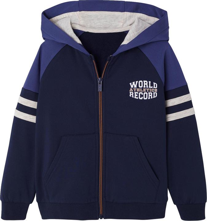 Vertbaudet Jungen Sportjacke mit Kapuze und Reissverschluss