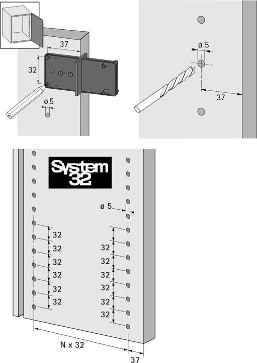 Immagine prodotto Hettich Ankrn-Schablone (Lamiera forata, 1 pz.)