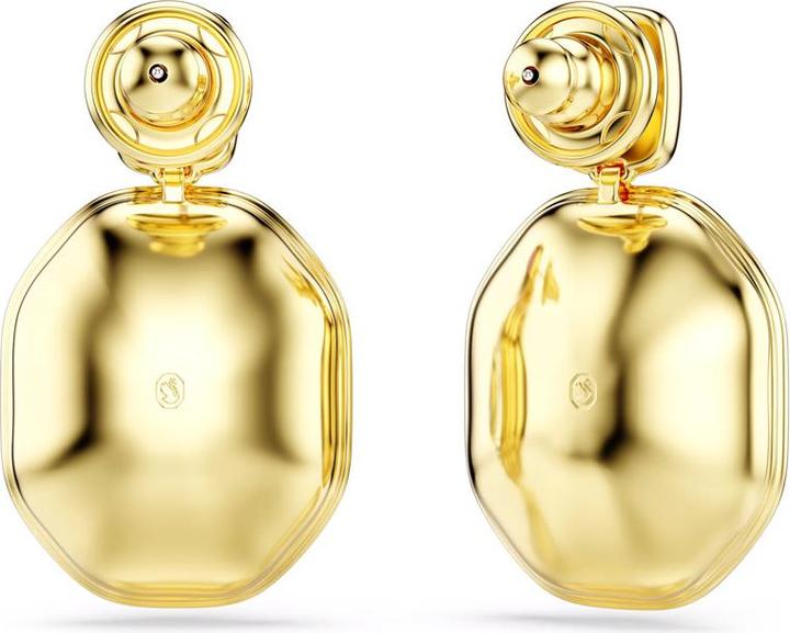 Produktbild Swarovski Chroma Drop Ohrhänger Asymmetrisches Design Oktagon Schliff Mehrfarbig Gold (Swarovski Metall)