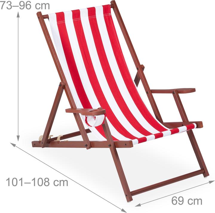 Produktbild Relaxdays Liegestuhl (101 cm)