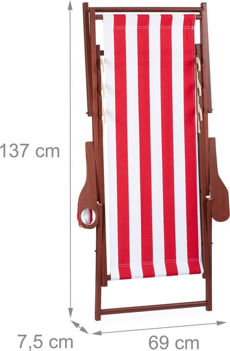 Produktbild Relaxdays Liegestuhl (101 cm)