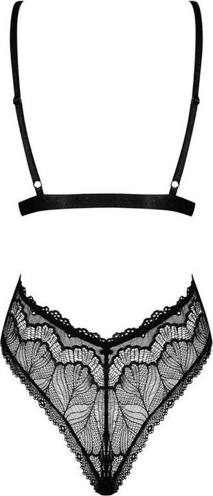 Actual product image Obsessive Isabellia Lace Stringbody - Black (L, XL)