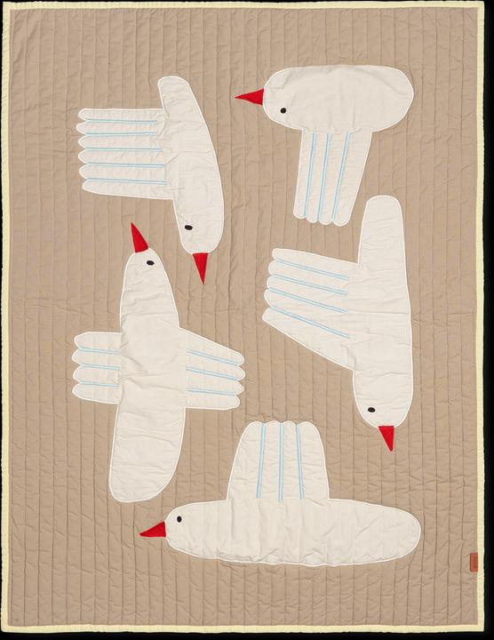 Actual product image Ferm Living Bird Quilted Blanket (80 x 110 cm)