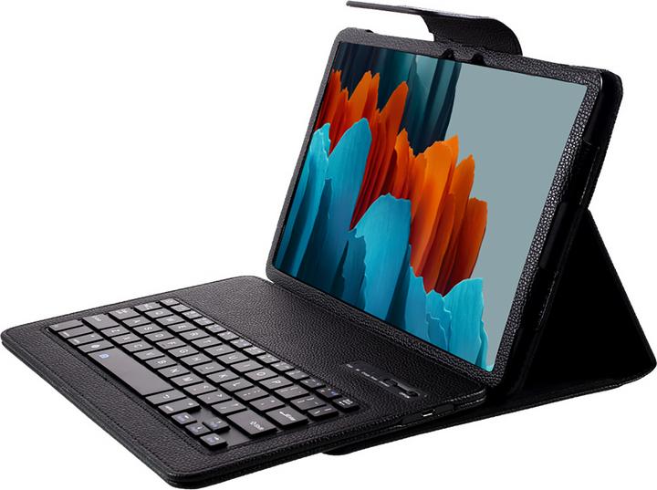 Produktbild Cazy Tastatur Hülle Kompatibel mit Samsung Galaxy Tab S7/S8 - Schutz Etui mit magnetisch Abnehmbarer (Eng. Int., Galaxy Tab S7, Galaxy Tab S8)