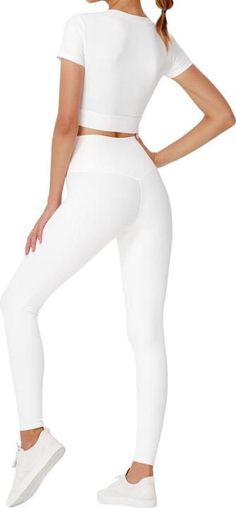 Actual product image Yeaz CLUB LEVEL SET Short Top Leggings M (White) (M)