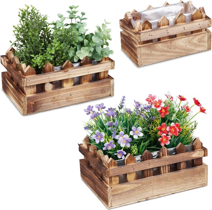Image du produit Relaxdays Caissette à fleurs (25.50 cm)