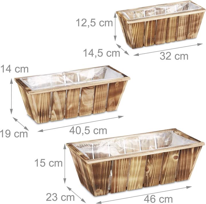 Image du produit Relaxdays jardinière (46 cm)