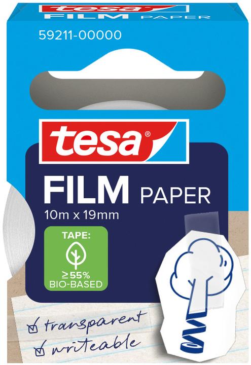 tesa tesafilm Ruban adhésif papier 10m 19mm 1 rouleau Boîte pliante (19 mm)