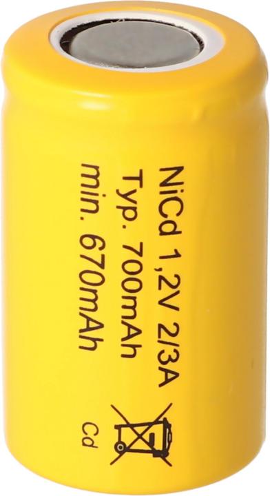 Produktbild AccuCell Akku KR-600AE, 2/3A (1 Stk., 700 mAh, Ladegerät inkl. Akku)