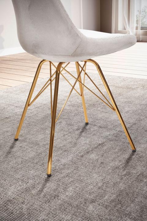 Image du produit FineBuy Chaise de salle à manger Lot de 2 Chaise de cuisine Cord Cara Tissu Chaise Scandinave