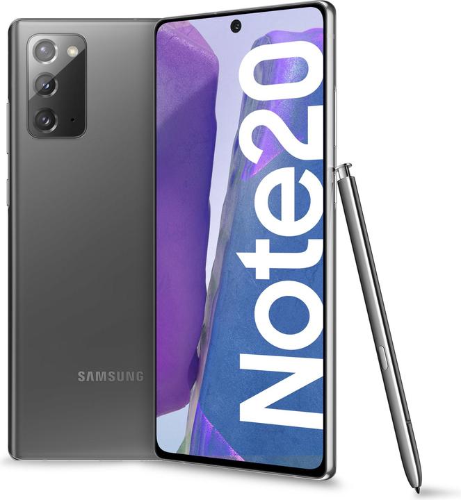 Produktbild Samsung Galaxy Note 20 EU (256 GB, Mystic Grey, 6.70", Dual SIM, 12 Mpx, 4G)