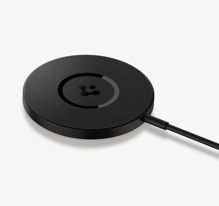 Actual product image Spigen Pf2101 Arcfield Magnetic Magsafe Wireless Charger Black (9 W)