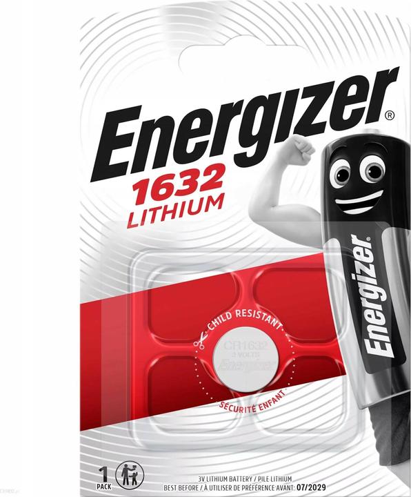 Produktbild Energizer CR1632 Lithium (1 Stk., CR1632, 130 mAh)