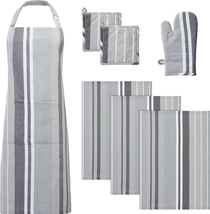 Redbest Küchen-Set "Streifen" 7-tlg. (One Size)