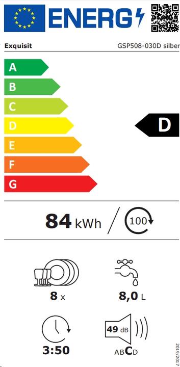 Energy Label Exquisit GSP508-030D