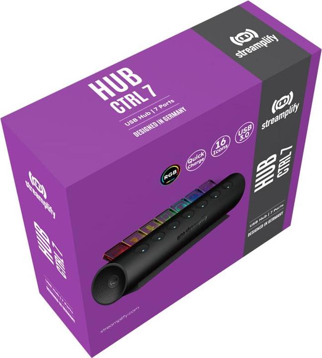 Actual product image Streamplify Hub Ctrl 7 Slot (USB-A, 7 Ports)