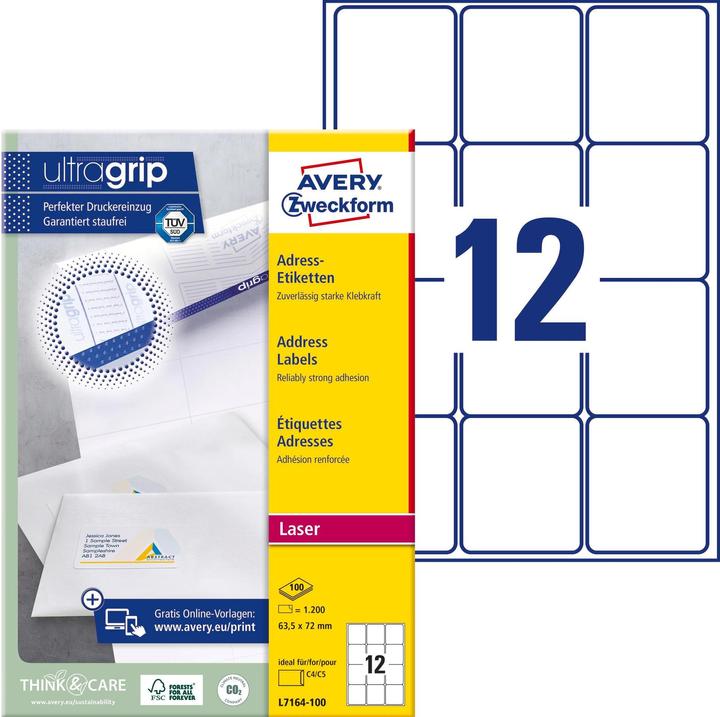 Actual product image Avery Address labels