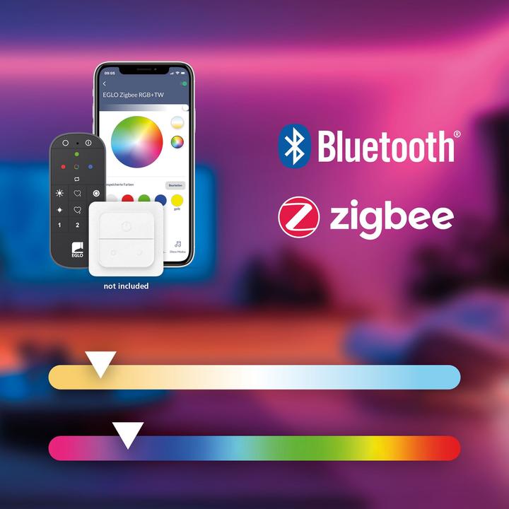 Image du produit EGLO Balamorta-Z Pendant Light - Black Ø5.5 - RGB + TW - Zigbee, Bluetooth (500 lm)
