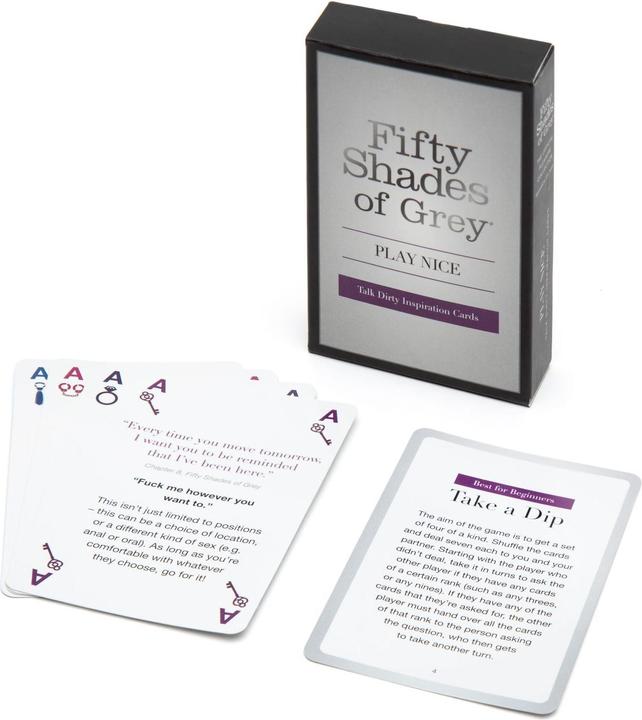 Actual product image Fifty Shades of Grey Play Nice Talk Dirty Inspiration Cards (Game compilation, English)