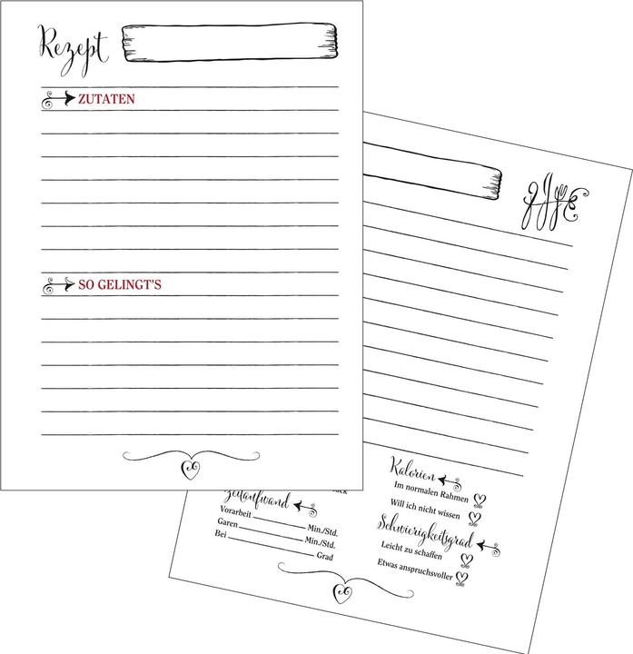 Actual product image Goldbuch Recipe Notebook Favourite Recipes 21 x 22 cm (21 x 22 cm, Lined, Hardcover)