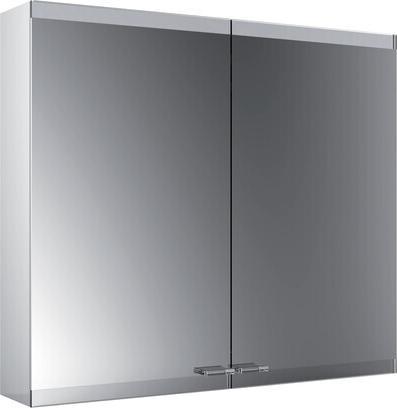 Emco asis evo Lichtspiegelschrank, Aufputzmodell, 2 Türen, 800 mm
