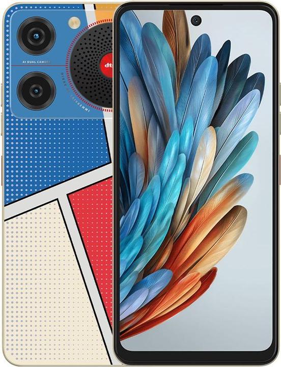 Actual product image Nubia Mobile Phone Music / 4GB / 128GB / (128 GB, Pop art, 6.60", Dual SIM, 50 Mpx, 4G)