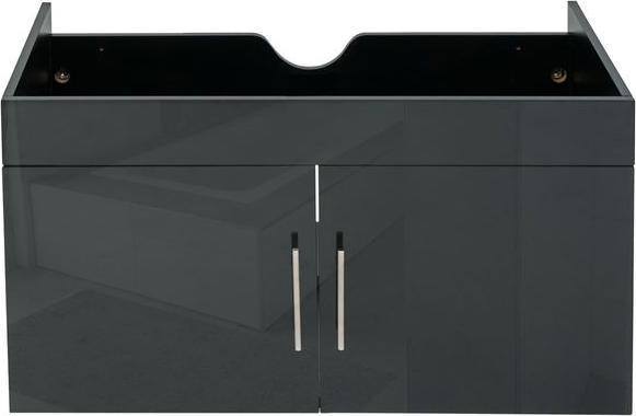 Actual product image Mendler Washbasin base cabinet, washbasin base cabinet bathroom furniture, high gloss 90cm sch
