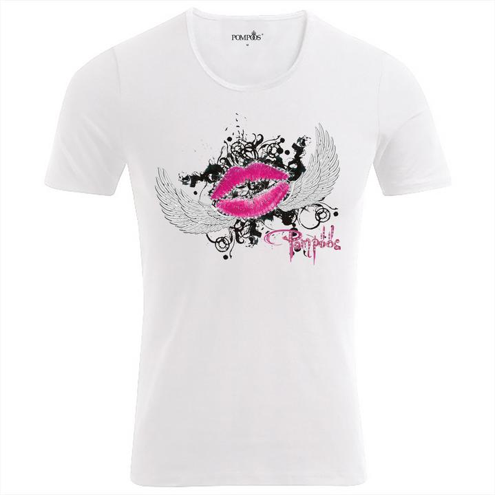 Immagine prodotto Pompöös T-shirt uomo "Kissing Mouth" - edizione limitata uomo - taglia XXL (XXL)