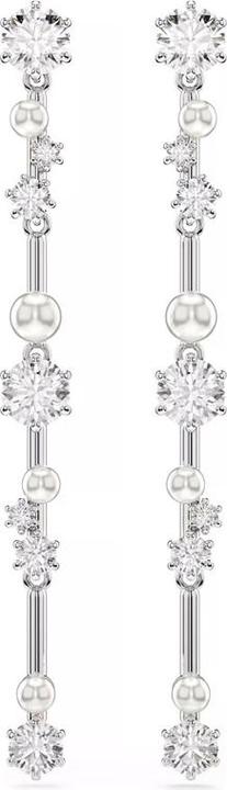 Actual product image Swarovski Constella Drop Ohrhänger Kristallperle Rundschliffe Weiss (Swarovski Metal)