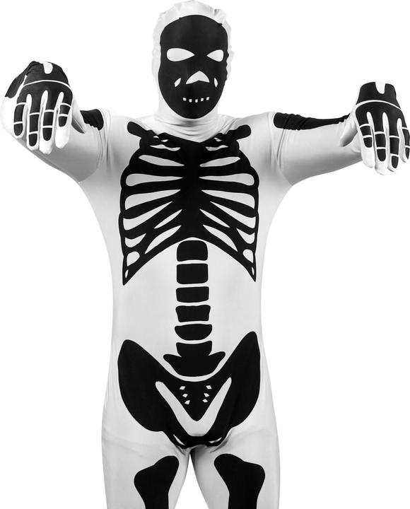 Produktbild Morphsuits Ganzkörperkostüm Skelett weiss (XL)