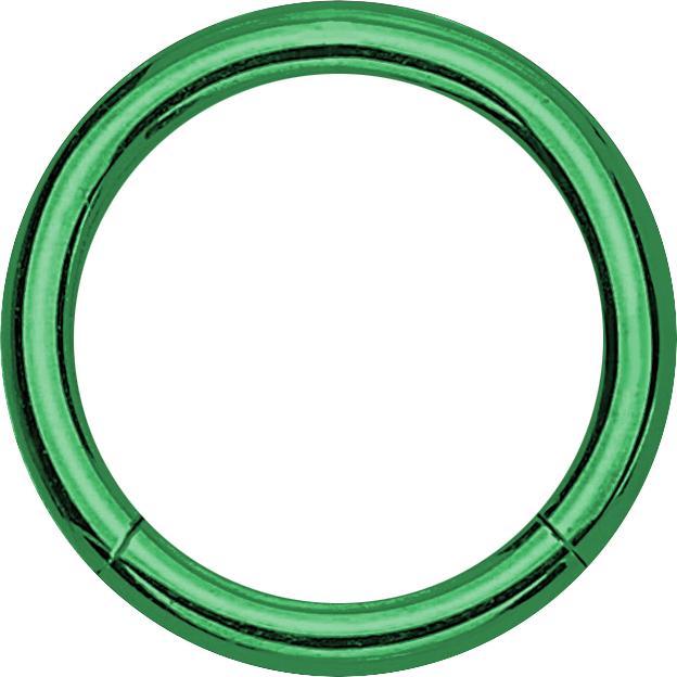 Star Piercing Micro Segmentring grün (ohne Messing, Chirurgenstahl 316L)