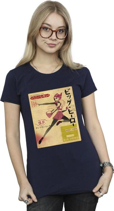 Produktbild Disney Big Hero 6 Baymax Honey Lemon Newspaper TShirt (L)