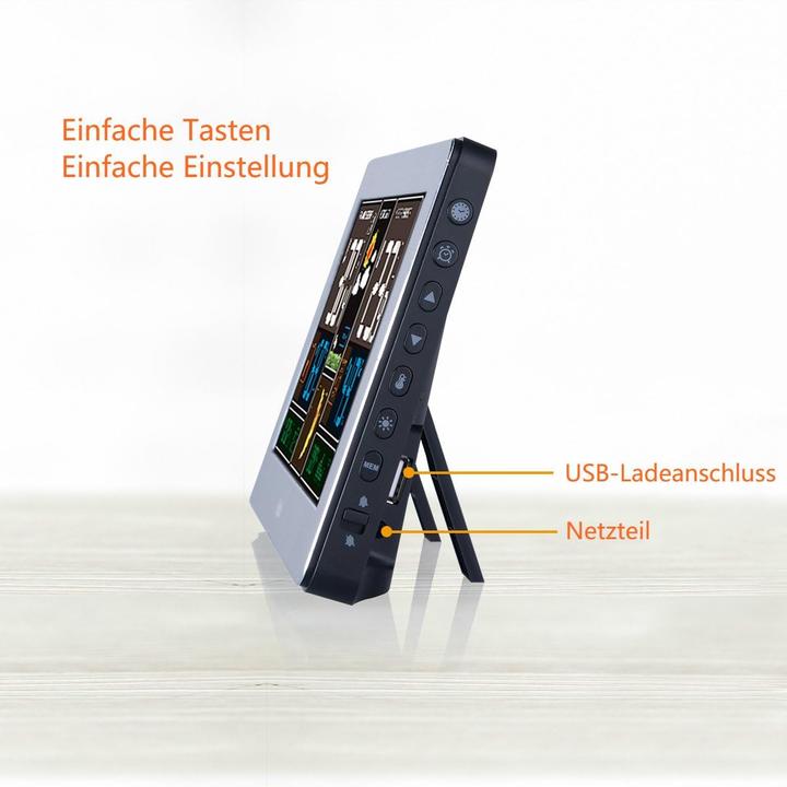 Produktbild FanJu FJ3378 Funkwetterstation, silber