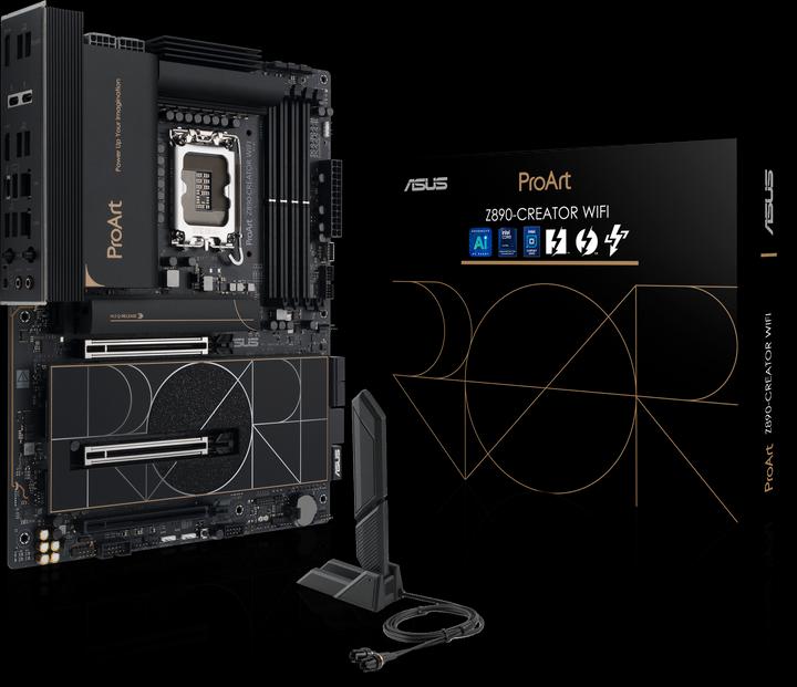 Produktbild ASUS MB PROART Z890-CREATOR WIFI (Intel,LGA1851,DDR5,ATX) (Socket S1, Intel Z890, ATX)