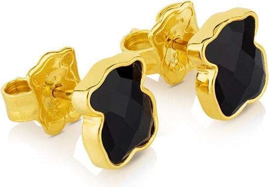 Produktbild Tous Gold-plated teddy bear earrings with onyx Icon Color 815433501 (Sterling Silber)