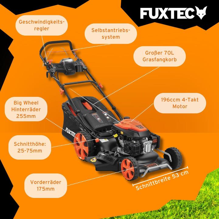 Immagine prodotto Fuxtec Il rasaerba a scoppio FX-RM5396eSPRO (Benzina)