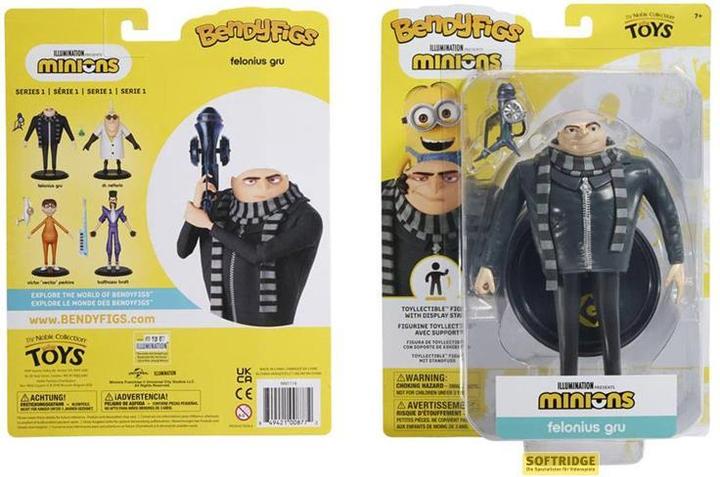 Actual product image Noble Collection Minions Bendyfigs Gru